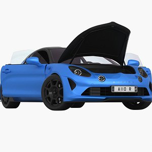 Alpine A110  R 2023 Opening doors and trunk