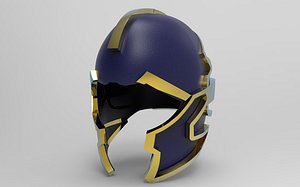 Avengers Thanos Helmet Mask Cosplay -Low-poly