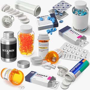 Packaged Medicines Collection 3 3D model