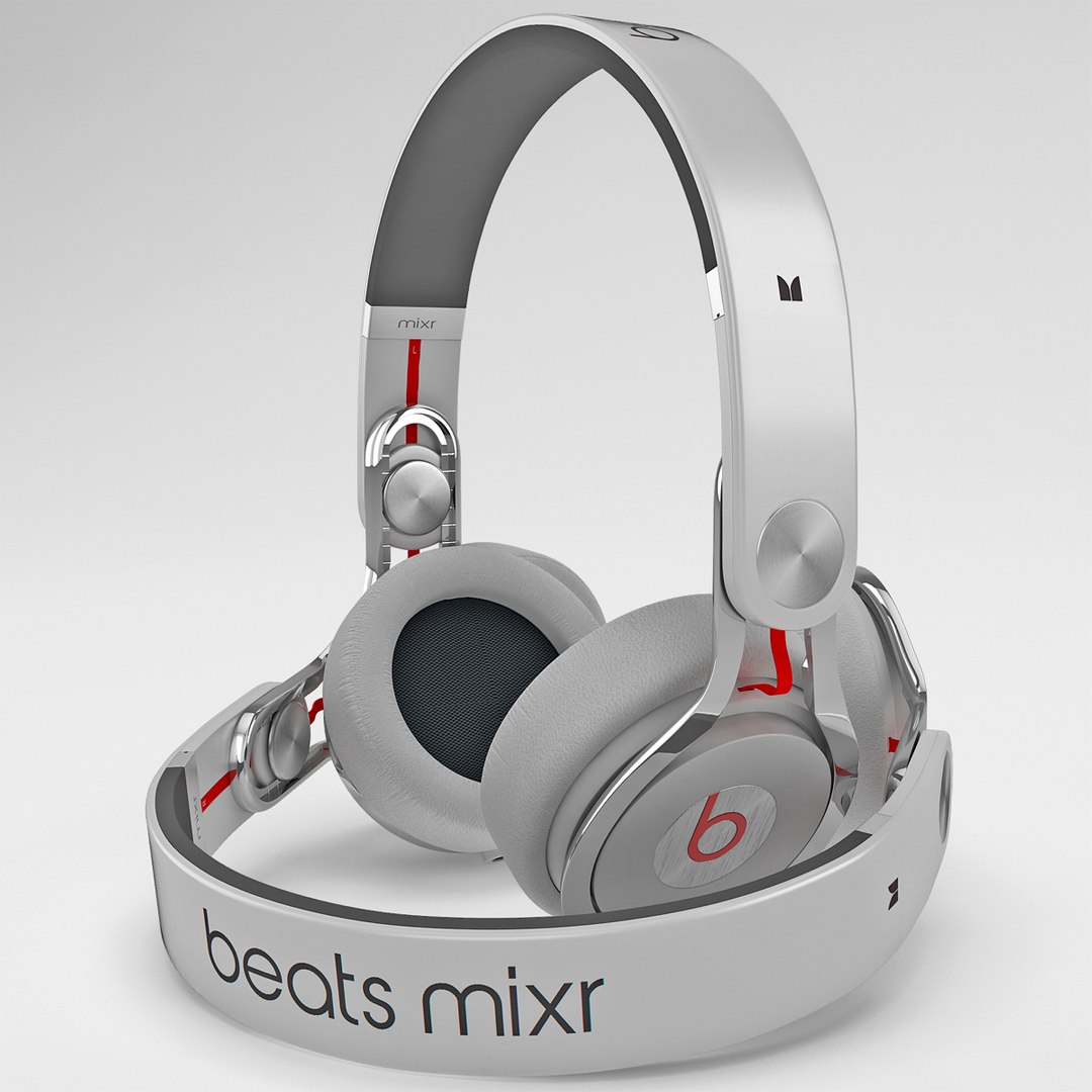 3d model headphones monster beats mixr