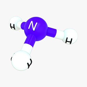 3D Ammonia structure model