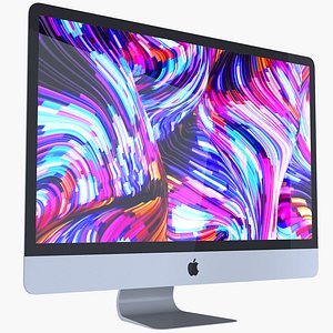 3D apple imac display model