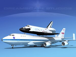 transport space shuttle 3d max