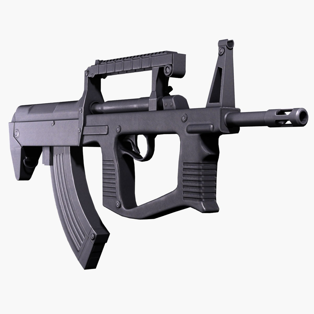 assault rifle a-91 russia 3d max