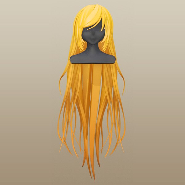 Female Anime Hairstyle Collection | 3D model