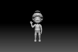 Cartoon school boy 3D model STL FOR 3D PRINTING model