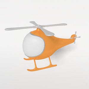 cartoon helicopter obj