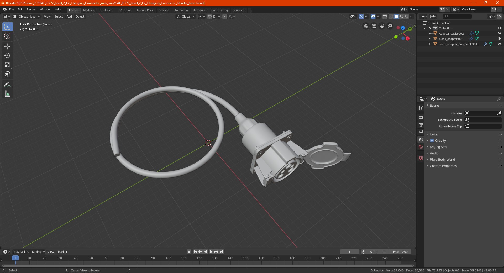 3D model SAE J1772 Level 2 EV Charging Connector https://p.turbosquid.com/ts-thumb/Lb/Vcq8km/n9/saej1772level2evchargingconnectorvray3dmodel021/jpg/1636983461/1920x1080/fit_q87/308a7af9cc8873e4971f7de4a41a3d75793d3a5a/saej1772level2evchargingconnectorvray3dmodel021.jpg