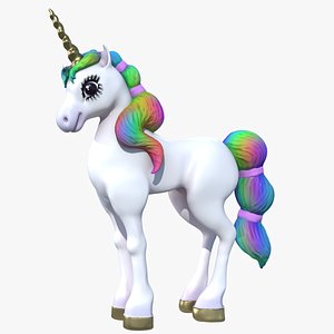 Cartoon Pony Unicorn PBR