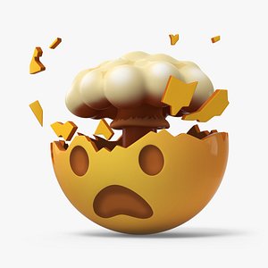 Emoji Exploding Head 3D