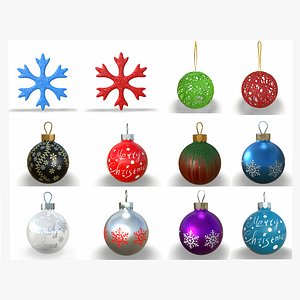 christmas tree decoration toy pack 3D