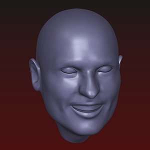 3D Male head 18