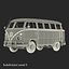 volkswagen type 2 3d model