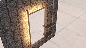 Simple Classic Mirror with lighting