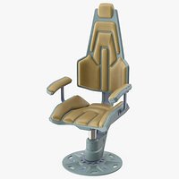 Sci-Fi Ergonomic Pilot Seat