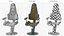 Sci-Fi Ergonomic Pilot Seat