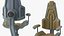 Sci-Fi Ergonomic Pilot Seat