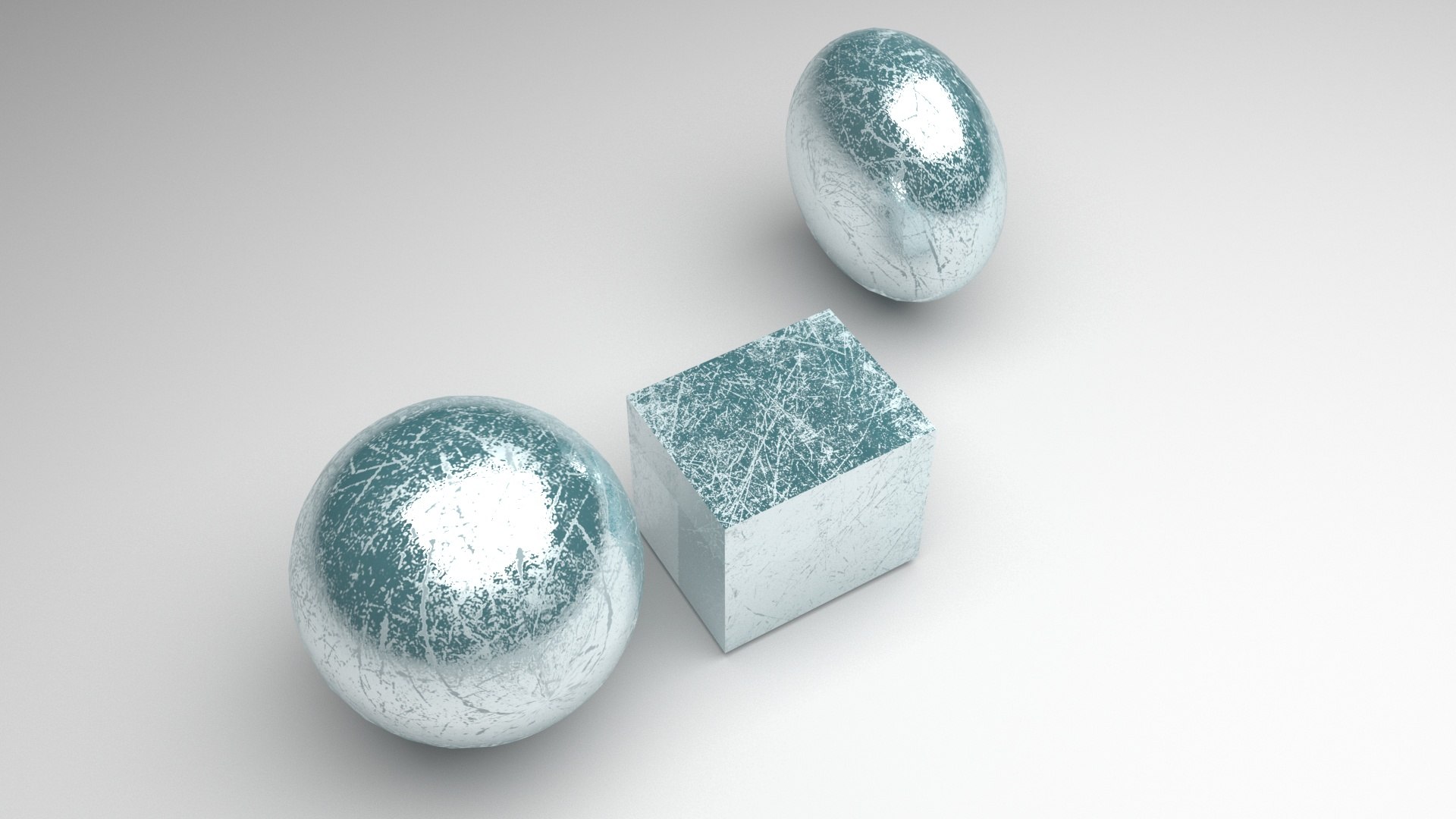 Ice Cube And Spheres 3D Model - TurboSquid 1911158