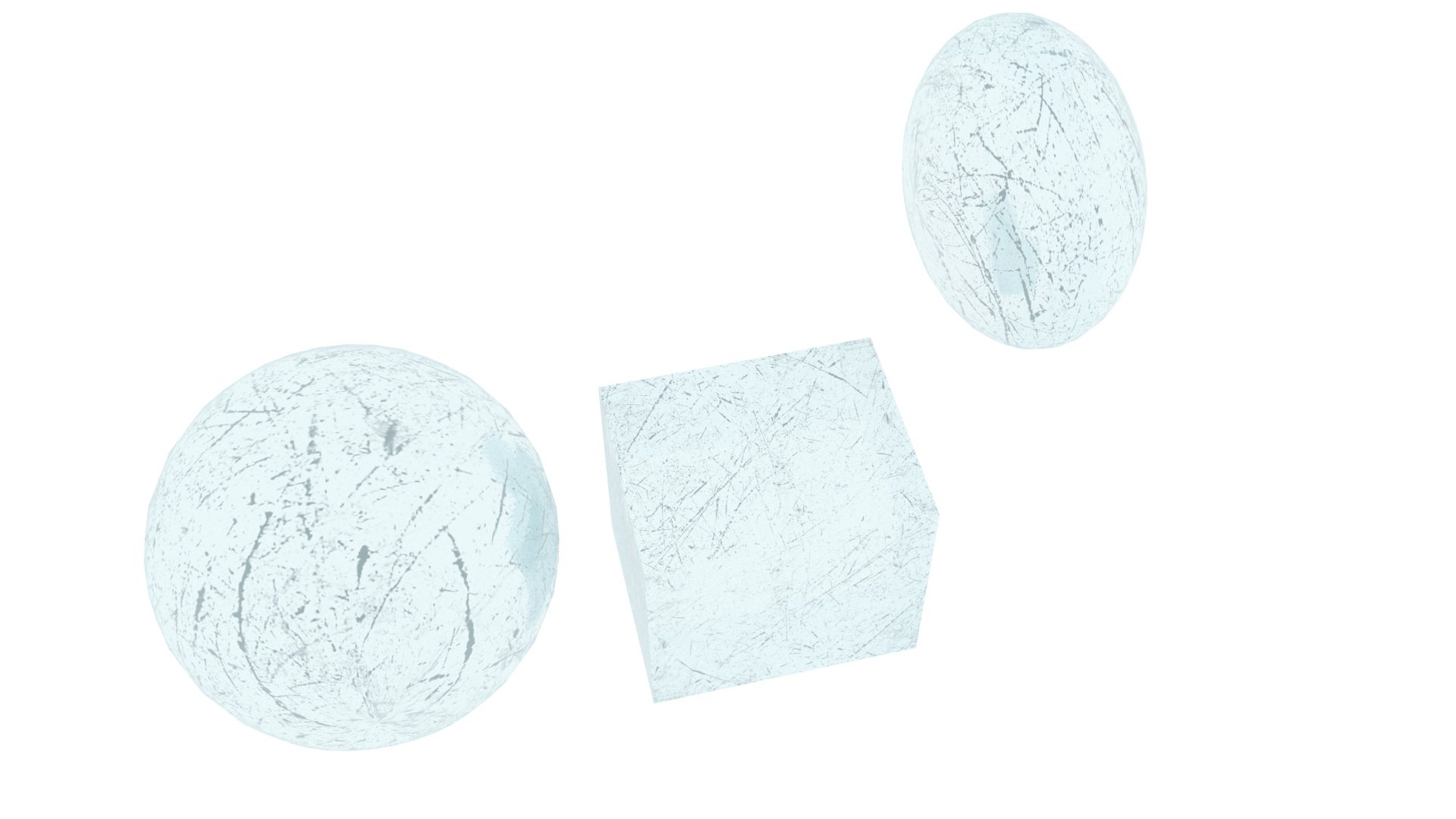 Ice Cube And Spheres 3D Model - TurboSquid 1911158