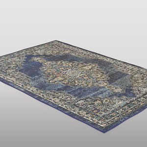 Traditional Blue Area Rug