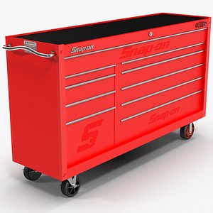 tool storage red 3D