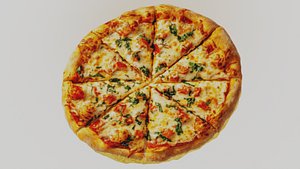 3D model Artisanal Chicken And Veggie Pizza