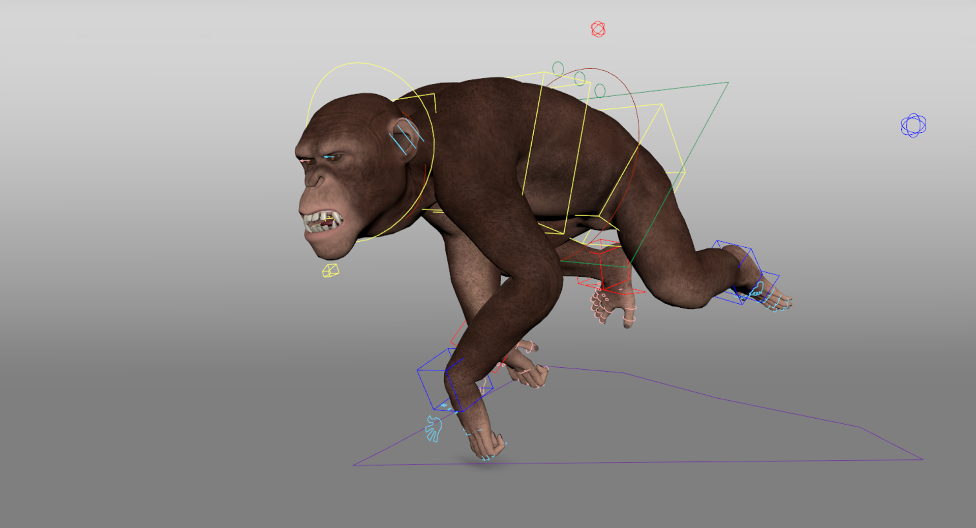 Rigged Chimpanzee 3D - TurboSquid 1409348