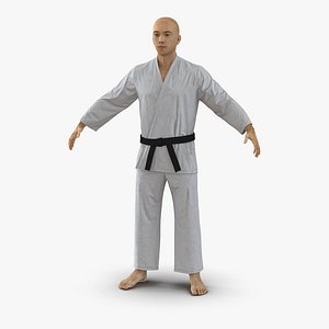 Japanese Karate Fighter 3D Model