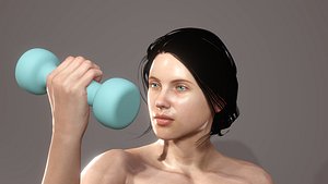 Female Athlete Body 3D model