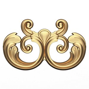 Carved Door Handle Decor 04