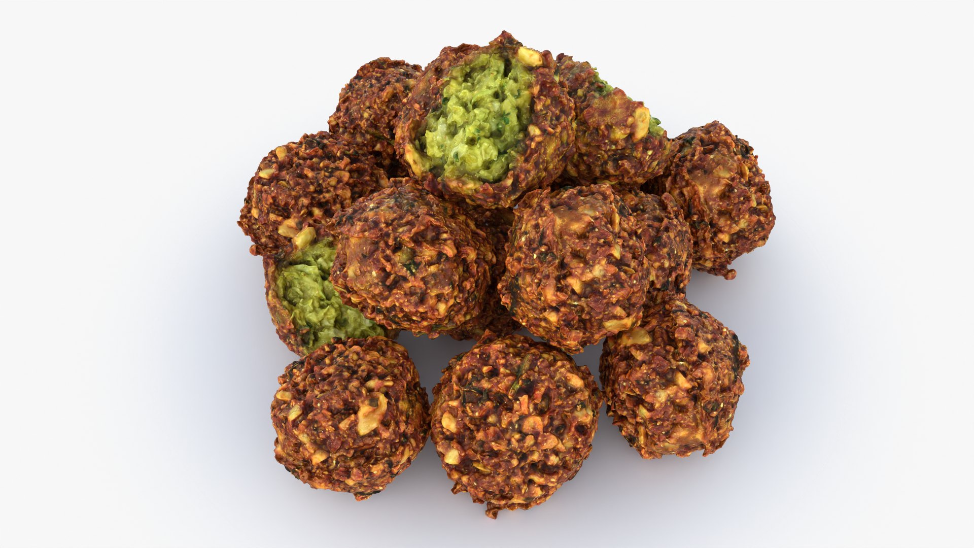Falafel Pile 3D model https://p.turbosquid.com/ts-thumb/Lc/5RkT4N/a0/falafel02_0002/png/1751732337/1920x1080/fit_q87/814dbdbca5eed9a36132ea95b787d80e1de91a3b/falafel02_0002.jpg