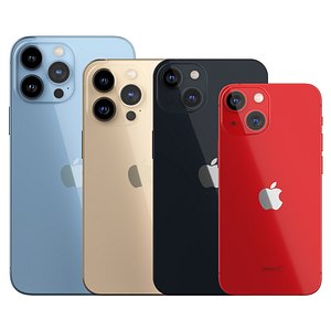 IPhone 13 and IPhone 13 Pro and IPhone 13 Mini and IPhone 13 Pro Max 3D model