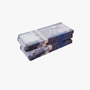 500 Liberian Dollar LRD 3D model