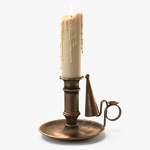 3D Table Candle Holder 8K PBR Textures model