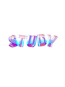 3D model STUDY advertising title Art