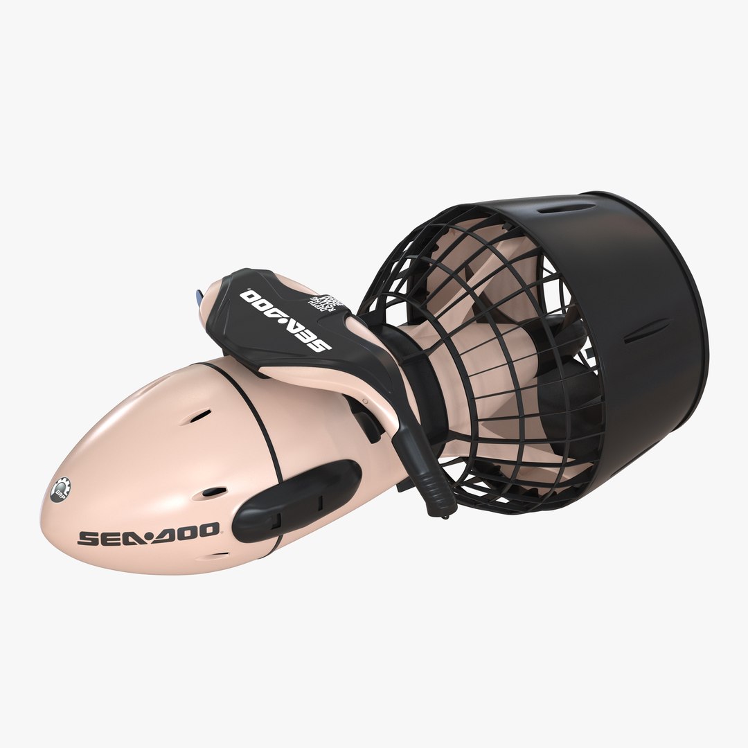 Sea Scooter Sea-Doo Brown 3D model preview