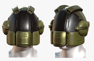 gas mask helmet 3D model