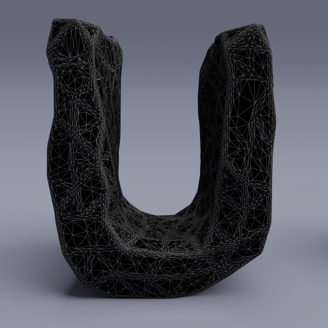 Letter U 3D - TurboSquid 1385904