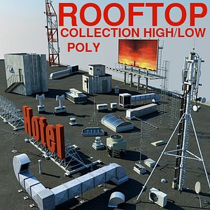 3ds max rooftop items versions roof