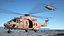 3D Military Transport Helicopter Desert Tan with Interior Rigged for Maya