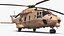3D Military Transport Helicopter Desert Tan with Interior Rigged for Maya