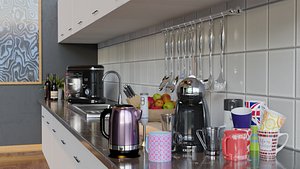 kitchen assets 3D