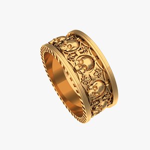 3D Skull Ring