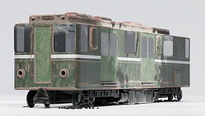3D model Realistic 3D Model of an Abandoned Train