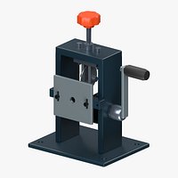 Hand Crank Bench Wire Stripper with Adjustable Feed Guide