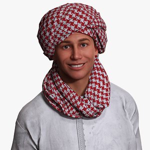 Traditional Middle Eastern Attire  High-Quality 3D Model model