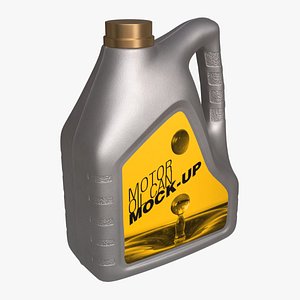 Motor Oil Can Mockup 3D model