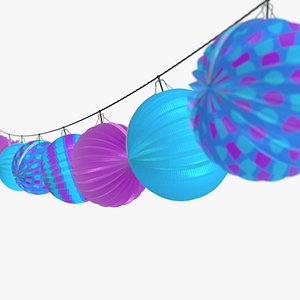 3d string paper lanterns