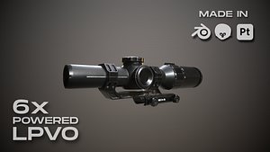 SIG Tango 6T Scope LPVO 3D model