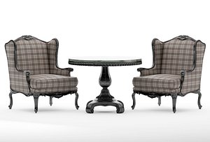 Chair 1009 and table 1185 factory Roberto Giovannini
